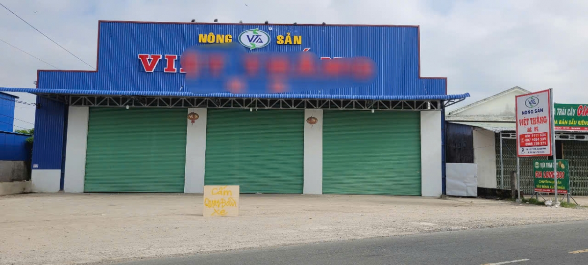 Một kho sầu riêng đóng cửa lâu ngày 