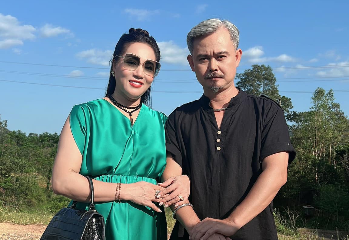Diễn viên Thu Huyền và NSƯT Vĩnh Xương