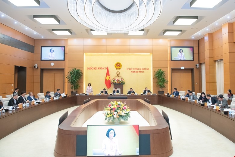 Phiên họp 41 của Ủy ban Thường vụ Quốc hội.
