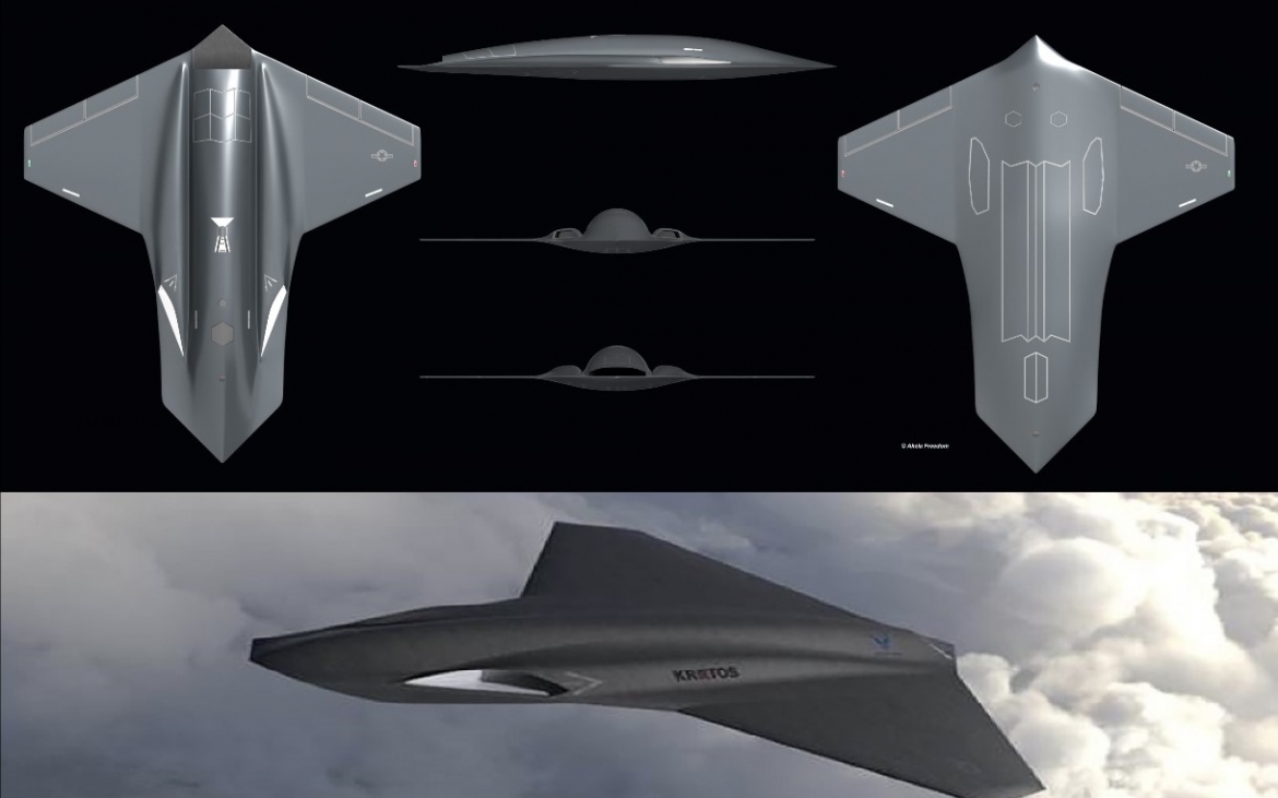 UCAV Kratos Thanatos. Ảnh:: Defense News.
