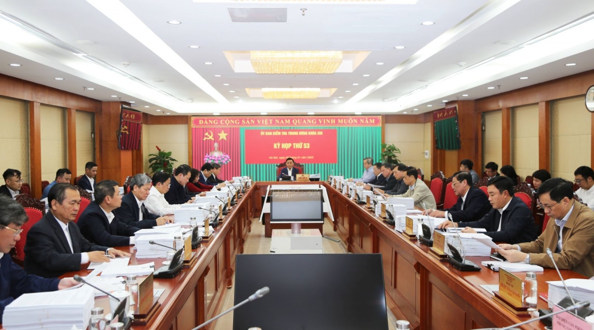 Kỳ họp 53 của Ủy ban Kiểm tra Trung ương