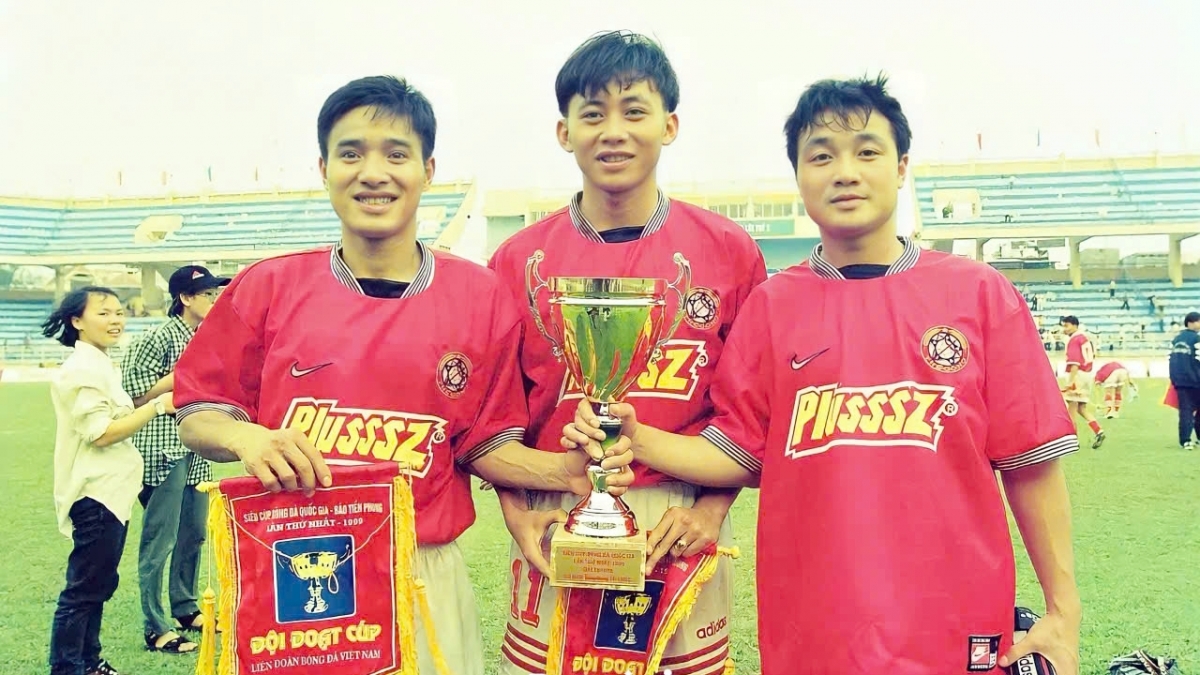 Bùi Đoàn Quang Huy là một trong những cầu thủ hiếm hoi thi đấu cho cả Thể Công và CAHN (Ảnh: Nguyễn Quang Minh).