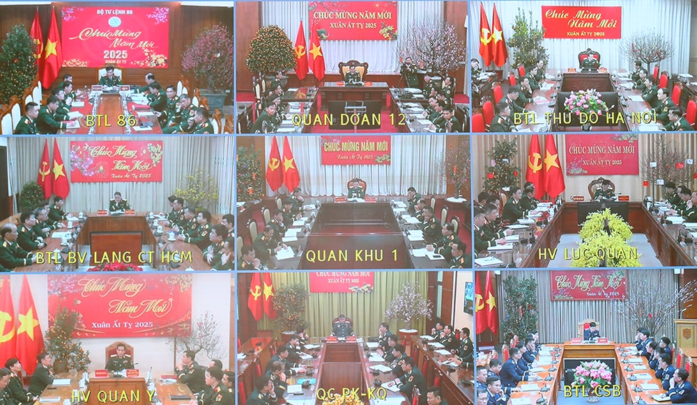 Các đầu cầu tham dự giao ban