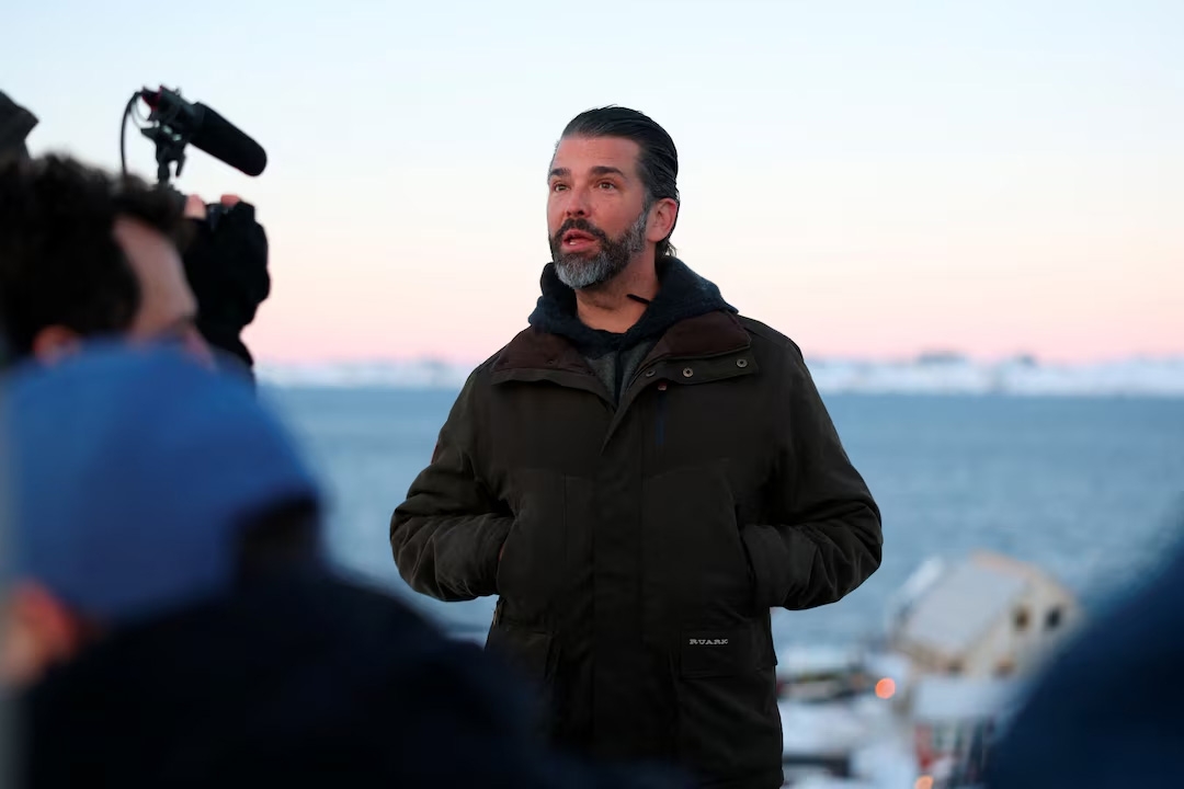 Ông Donald Trump Jr. thăm Nuuk, Greenland, ngày 7/1/2024. Ảnh: Reuters
