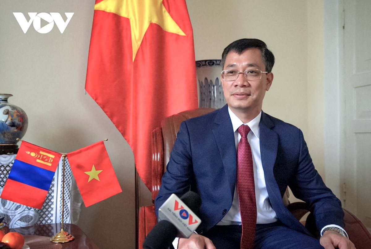 Đại sứ Việt Nam tại Mông Cổ Nguyễn Tuấn Thanh. Ảnh: Bích Thuận