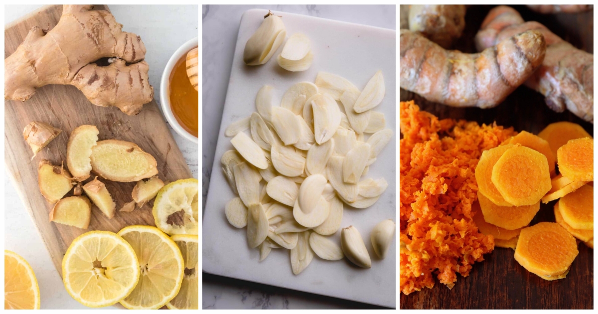 Gừng cùng một số loại gia vị khác vừa bổ dưỡng vừa được ví như cứu tinh của dạ dày trong dịp tết. Ảnh: Getty Images