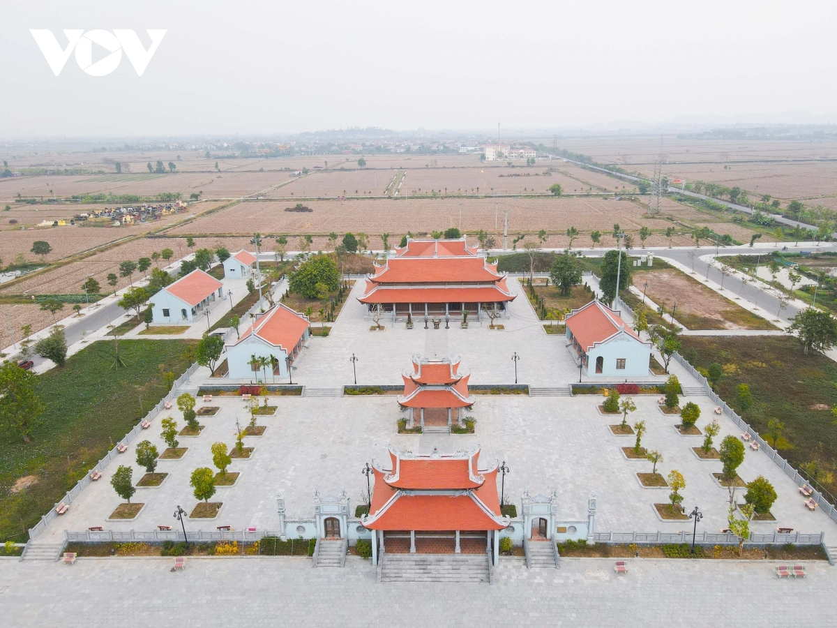 Toàn cảnh đền thờ danh nhân Nguyễn Cao là di tích lịch sử - văn hóa, được xếp hạng cấp quốc gia.