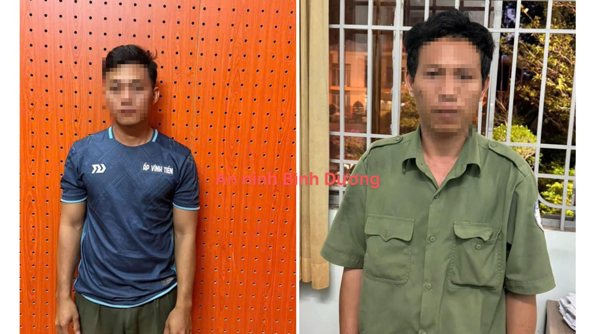Hai cán bộ đã bị tạm giữ để điều tra về các dấu hiệu sai phạm (ảnh: CA)