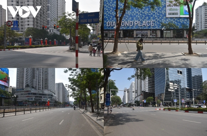 Le Van Luong street falls quiet on the last day of the year.