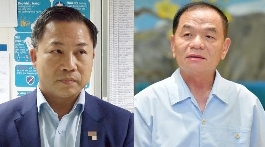 Ông Lưu Bình Nhưỡng (trái) và Lê Thanh Vân. 