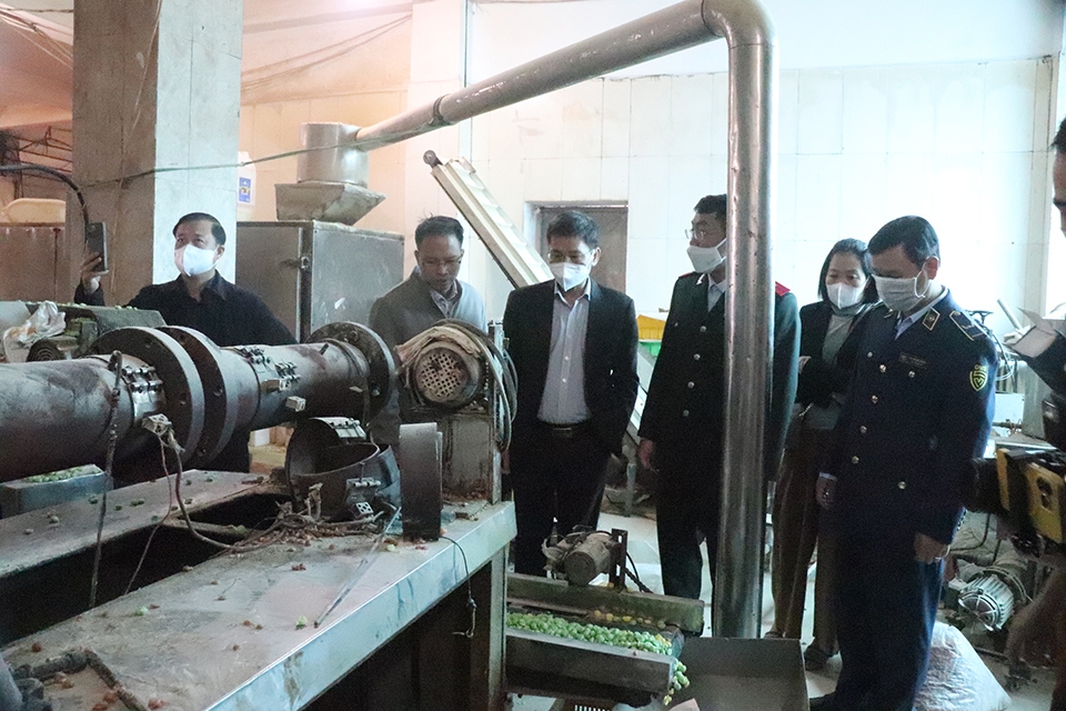 Đoàn kiểm tra liên ngành ATTP số 1 của TP Hà Nội kiểm tra quy trình sản xuất thực phẩm tại Công ty CP Thương mại và công nghệ thực phẩm Đức Vinh