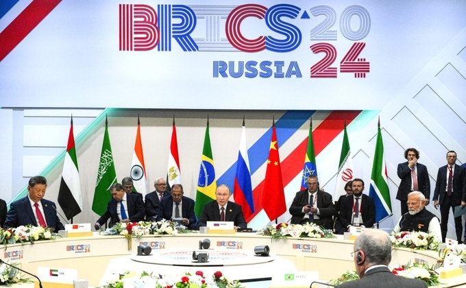 Hội nghị thượng đỉnh BRICS 2024 được tổ chức tại Kazan, Nga, hồi tháng 10/2024. Ảnh: BRICS.