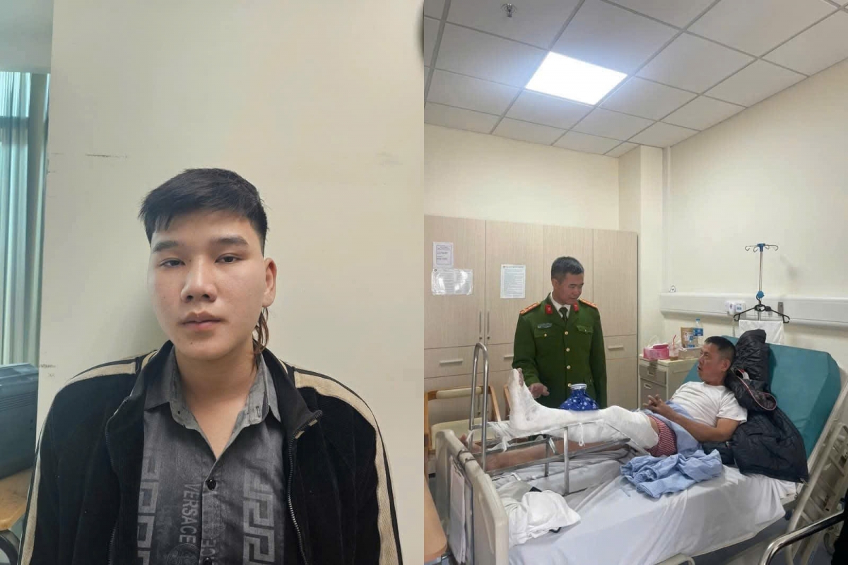 Đối tượng Hồ Xuân Sinh (trái)