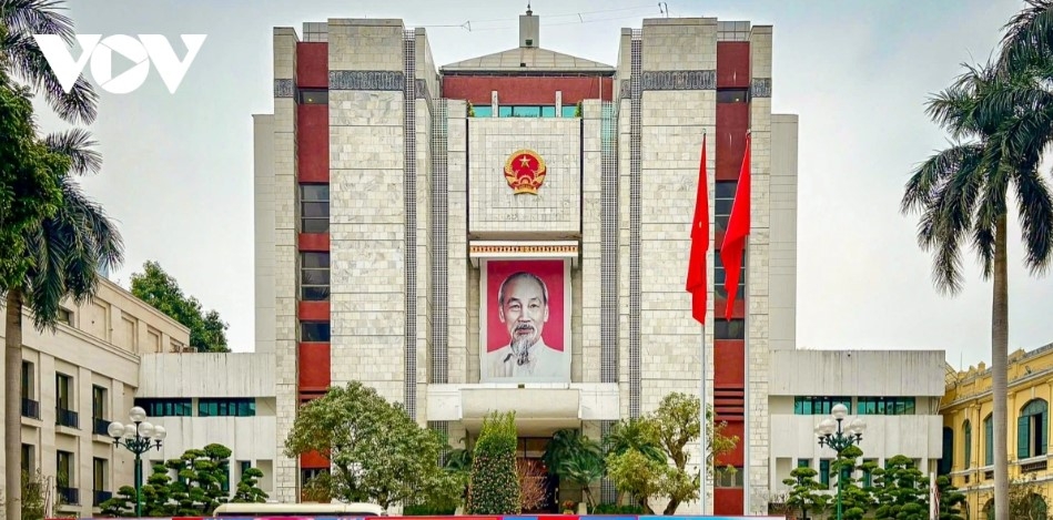 In front of the Hanoi Party Committee headquarters