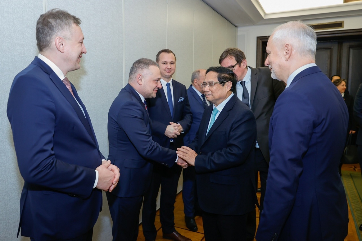 Thủ tướng Chính phủ Phạm Minh Chính tiếp Nhóm Nghị sĩ Hữu nghị Ba Lan - Việt Nam