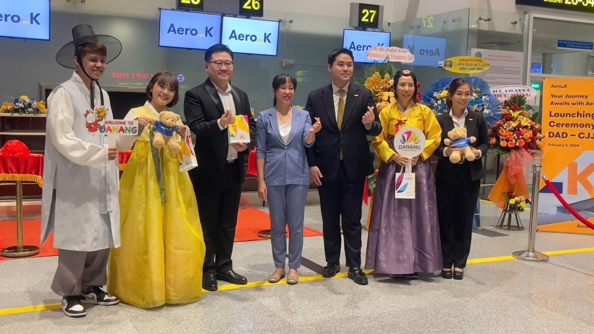 Hãng hàng không Aero K Airlines khai thác đường bay Cheongju (Hàn Quốc) - Đà Nẵng từ đầu năm 2024. Ảnh: Mỹ Hạnh