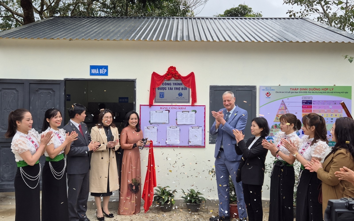 Khánh thành nhà bếp mới tại điểm trường Tân Tiến.