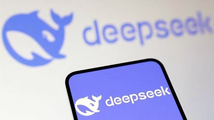 Biểu tượng mô hình trí tuệ nhân tạo Deepseek - Ảnh: Reuters/TTXVN