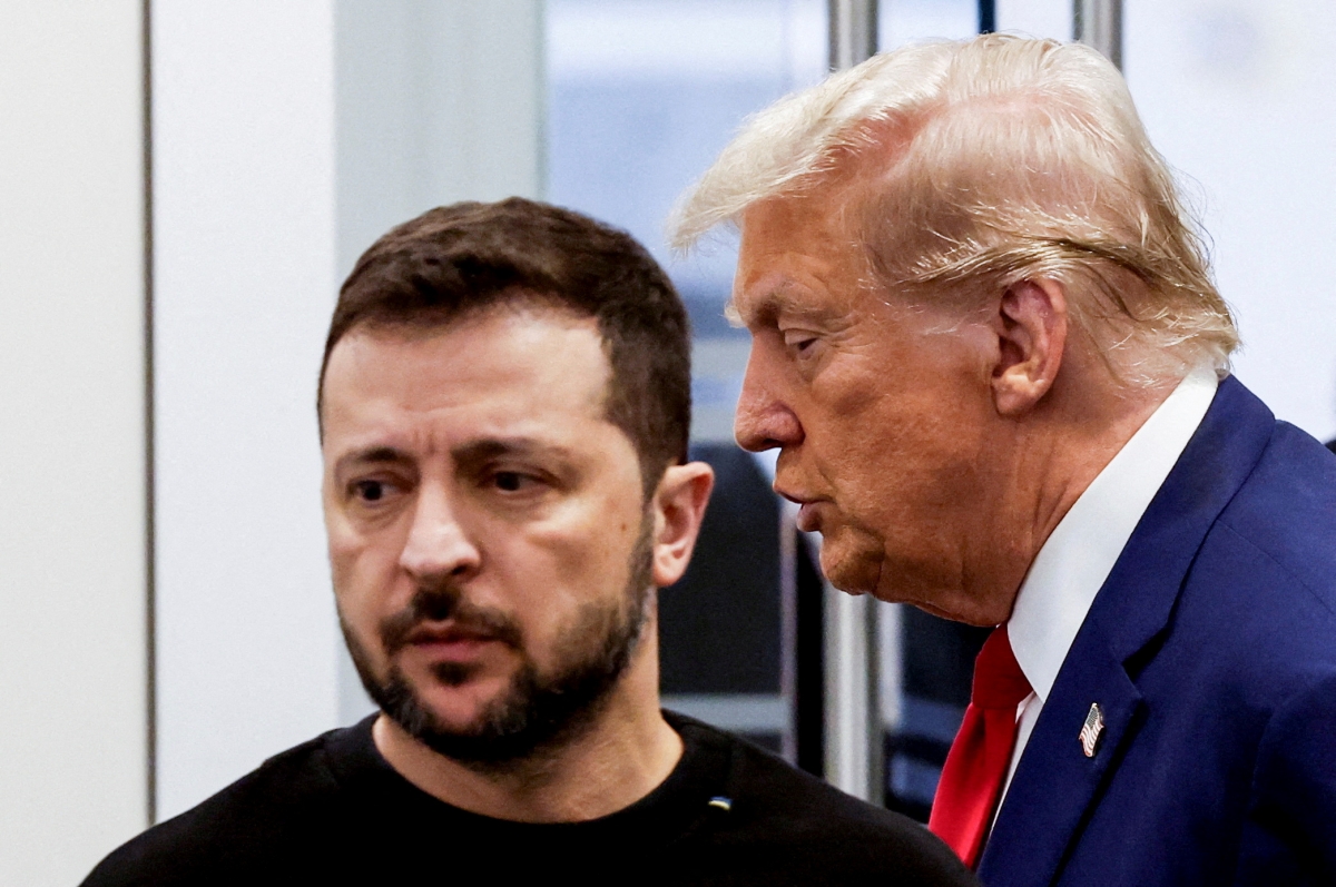 Tổng thống Ukraine Volodymyr Zelensky và Tổng thống Mỹ Donald Trump. Ảnh: Reuters
