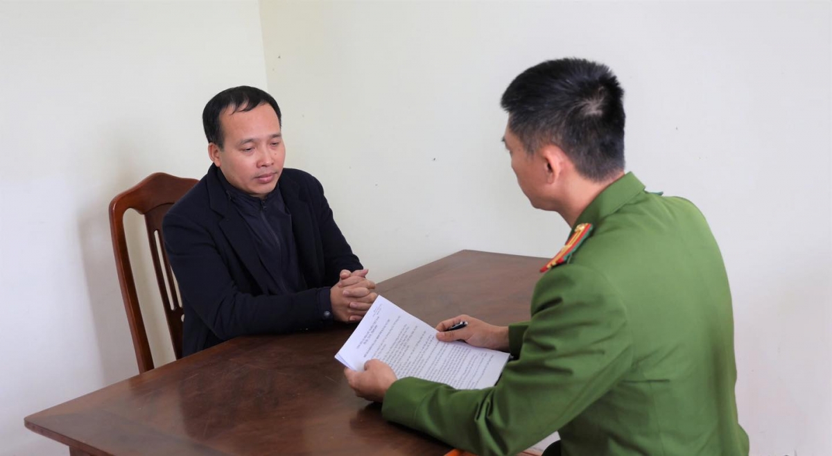 Các đối tượng làm việc với cơ quan cảnh sát điều tra