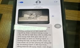 Đối tượng nhắn tin đe dọa, tống tiền nạn nhân (Ảnh do Công an tỉnh Vĩnh Phúc cung cấp)