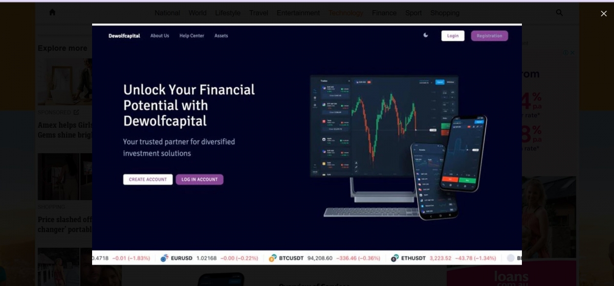 Một trang web lừa đảo đầu tư đã được ASIC gỡ bỏ