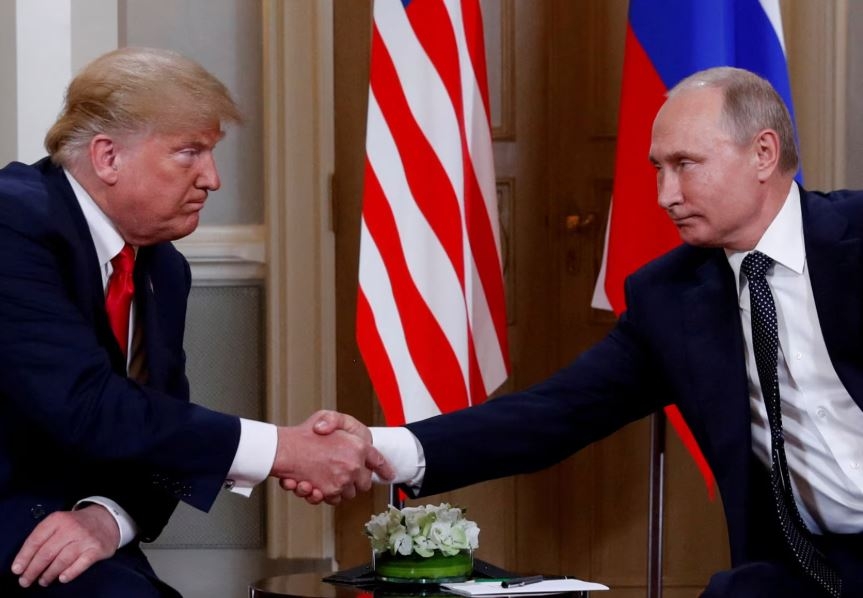 Tổng thống Mỹ Donald Trump và Tổng thống Nga Vladimir Putin. Ảnh: Reuters