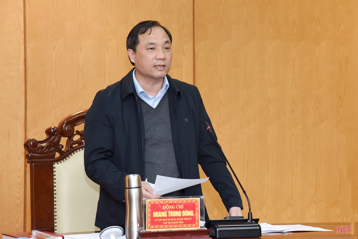 Ông Hoàng Trung Dũng, Bí thư Tỉnh ủy Hà Tĩnh  Ảnh: BHT