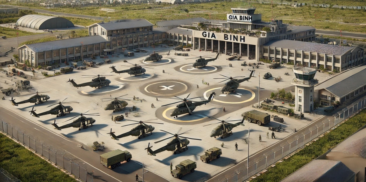 Sân bay Gia Bình có diện tích khoảng 125ha - Ảnh minh họa do ứng dụng AI ChatGPT sáng tạo ra