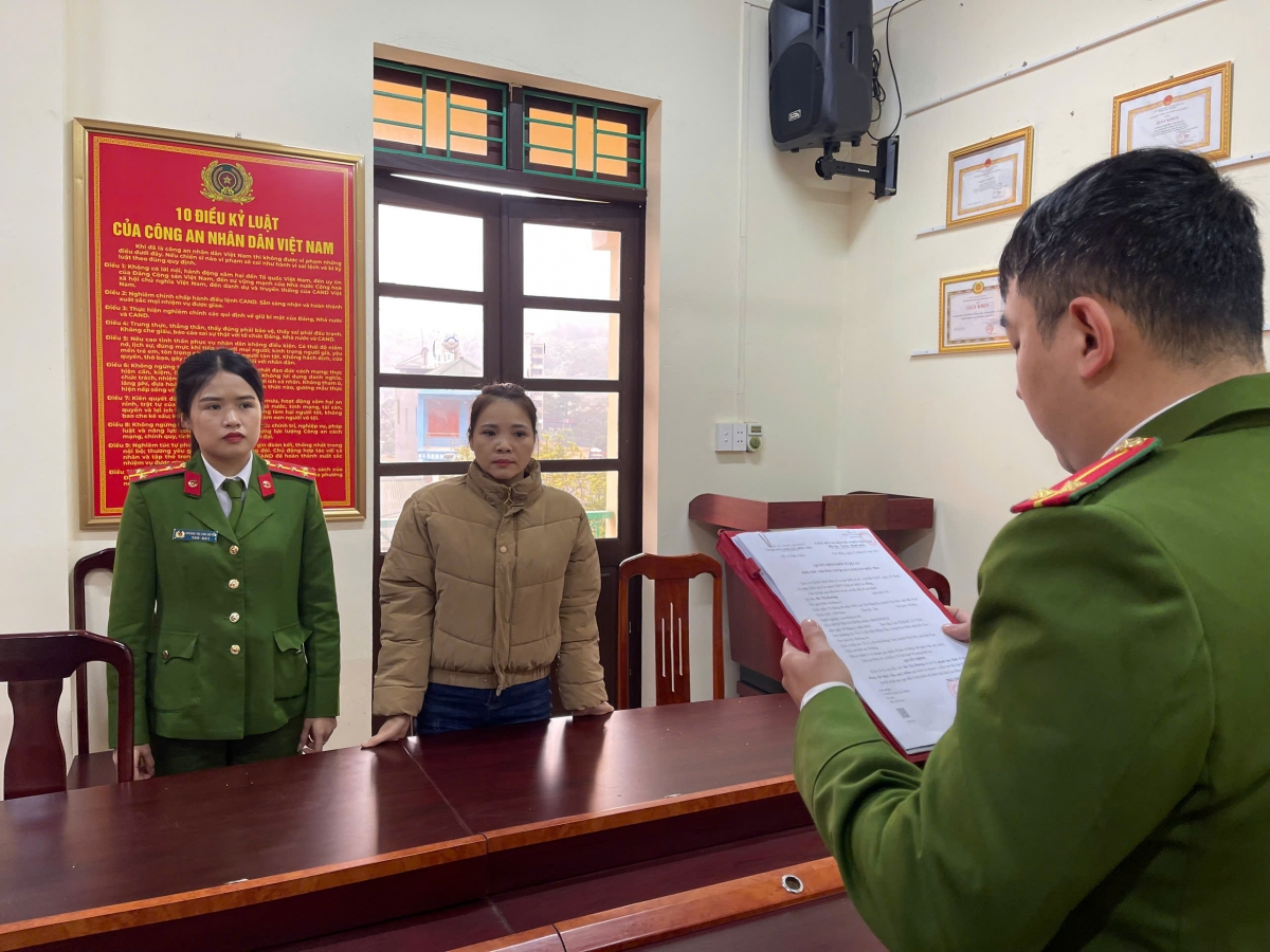Cơ quan Cảnh sát điều tra Công an tỉnh Cao Bằng ra Quyết định khởi tố bị can và Lệnh bắt bị can để tạm giam đối với Hà Thị Hường