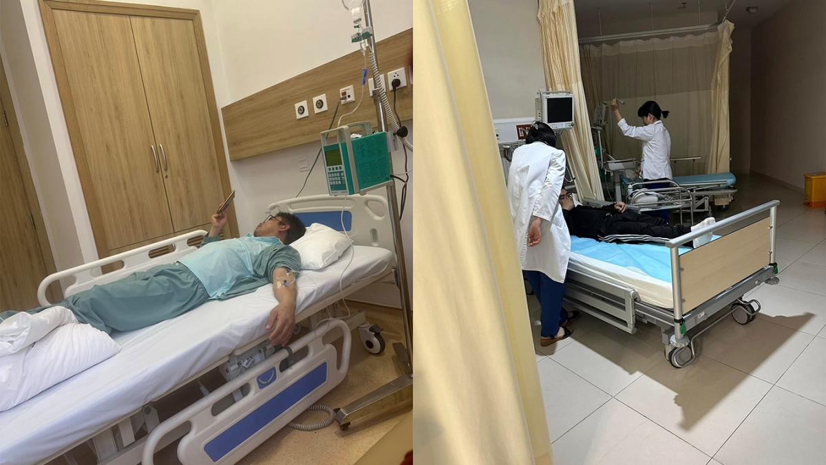 Nạn nhân phải nhập viện  sau khi thấy đau ngực, nôn mửa và đi ngoài liên tục.