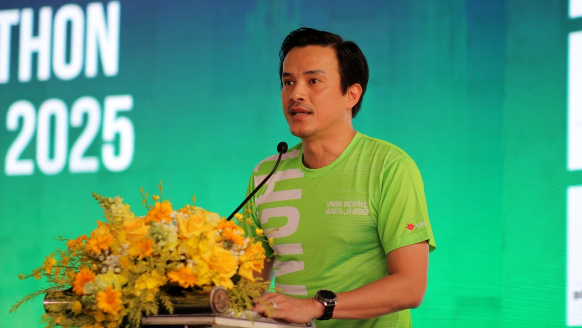 Ông Nguyễn Nam Nhân, Phó Giám đốc Sở Văn hóa và Thể thao TP.HCM phát biểu tại buổi lễ. (Ảnh: Hà An)