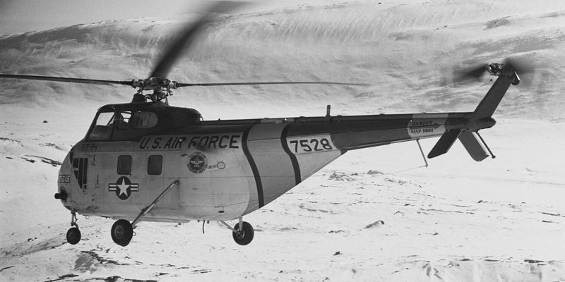 Trực thăng của Không quân Mỹ tại Căn cứ không quân Thules ở Greenland năm 1955. Ảnh: Getty