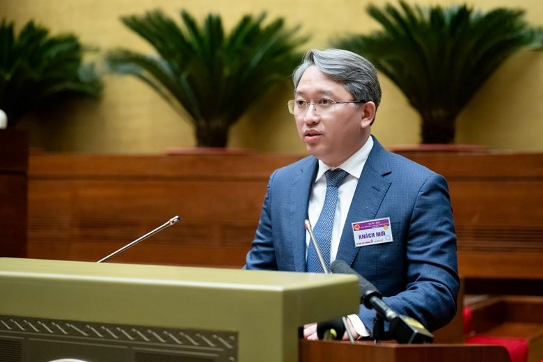 Bộ trưởng Bộ Tư pháp Nguyễn Hải Ninh. Ảnh: Media Quốc hội