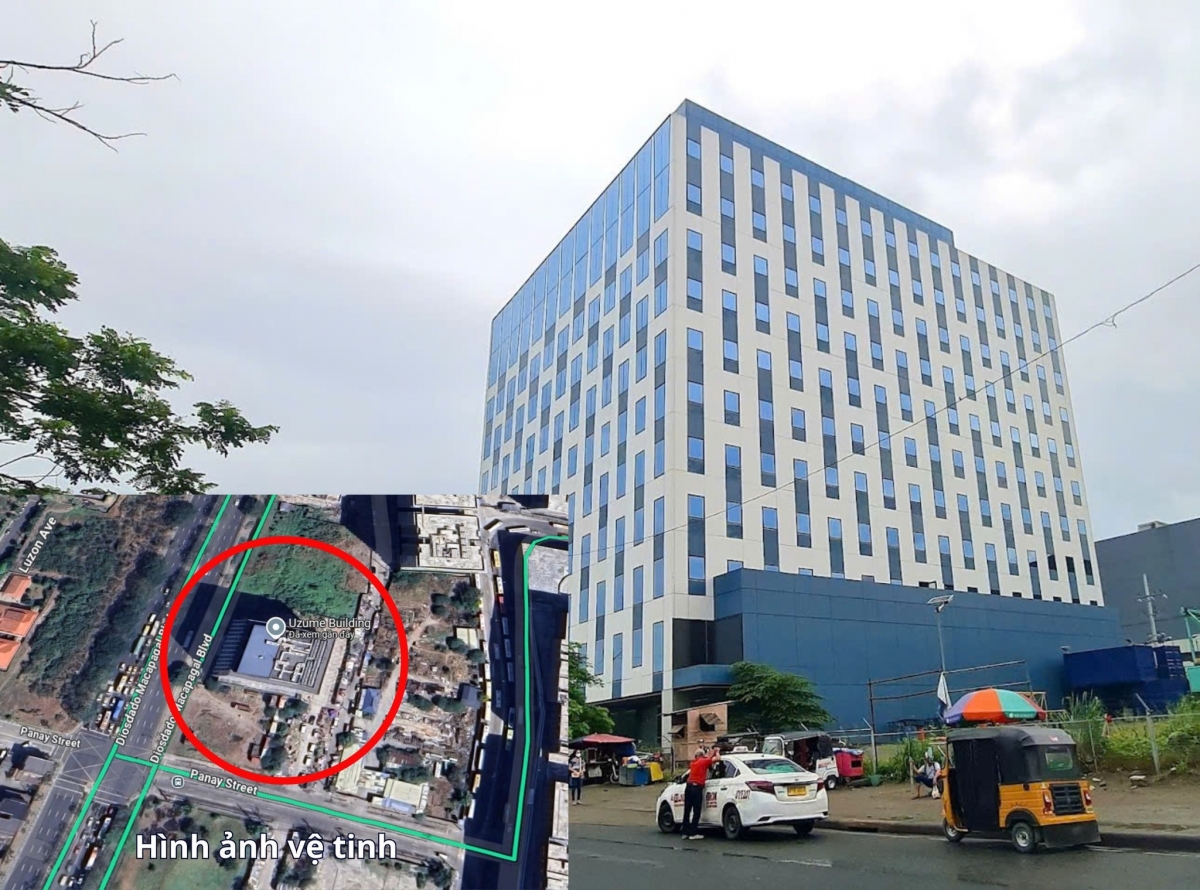 Toà nhà Uzume Building, tại Manila,Philipines,nơi ẩn náu của các đối tượng lừa đảo làm nhiệm vụ tiktok