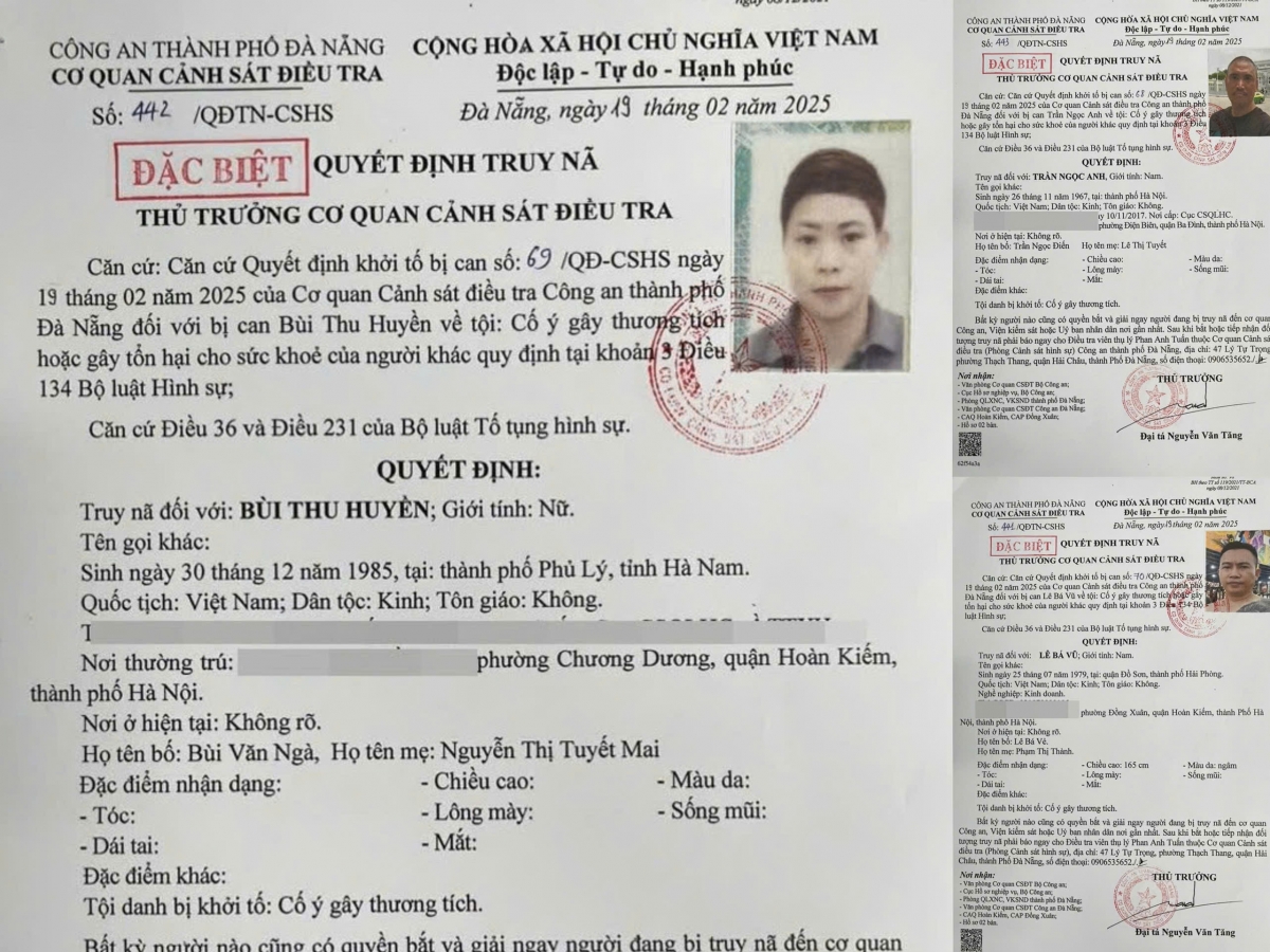 Cơ quan Cảnh sát điều tra Công an thành phố Đà Nẵng ra quyết định truy nã đặc biệt 