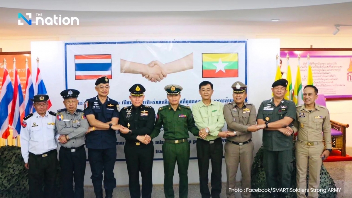 Ủy ban Biên giới Thái Lan-Myanmar họp triển khai công tác phối hợp hôm 15/2/2025. Ảnh: The Nation