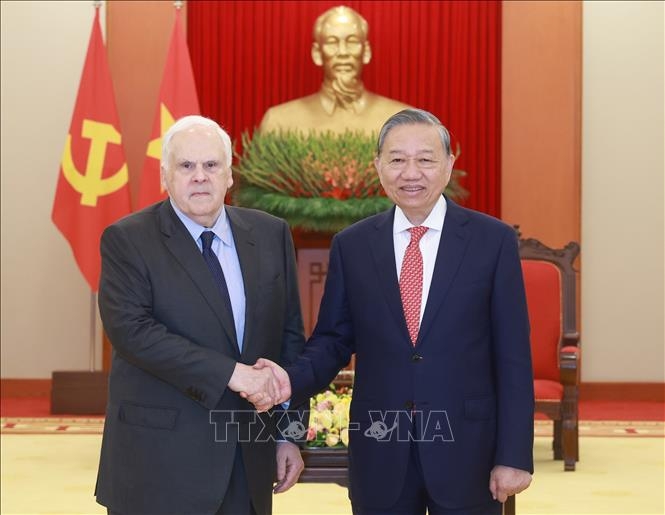 Tổng Bí thư khẳng định ủng hộ FedEx tiếp tục mở rộng hoạt động tại Việt Nam trong các lĩnh vực thế mạnh (Ảnh: TTXVN).