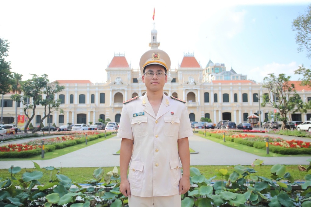 Đại úy Trần Vĩnh Chiến (Ảnh: NVCC).