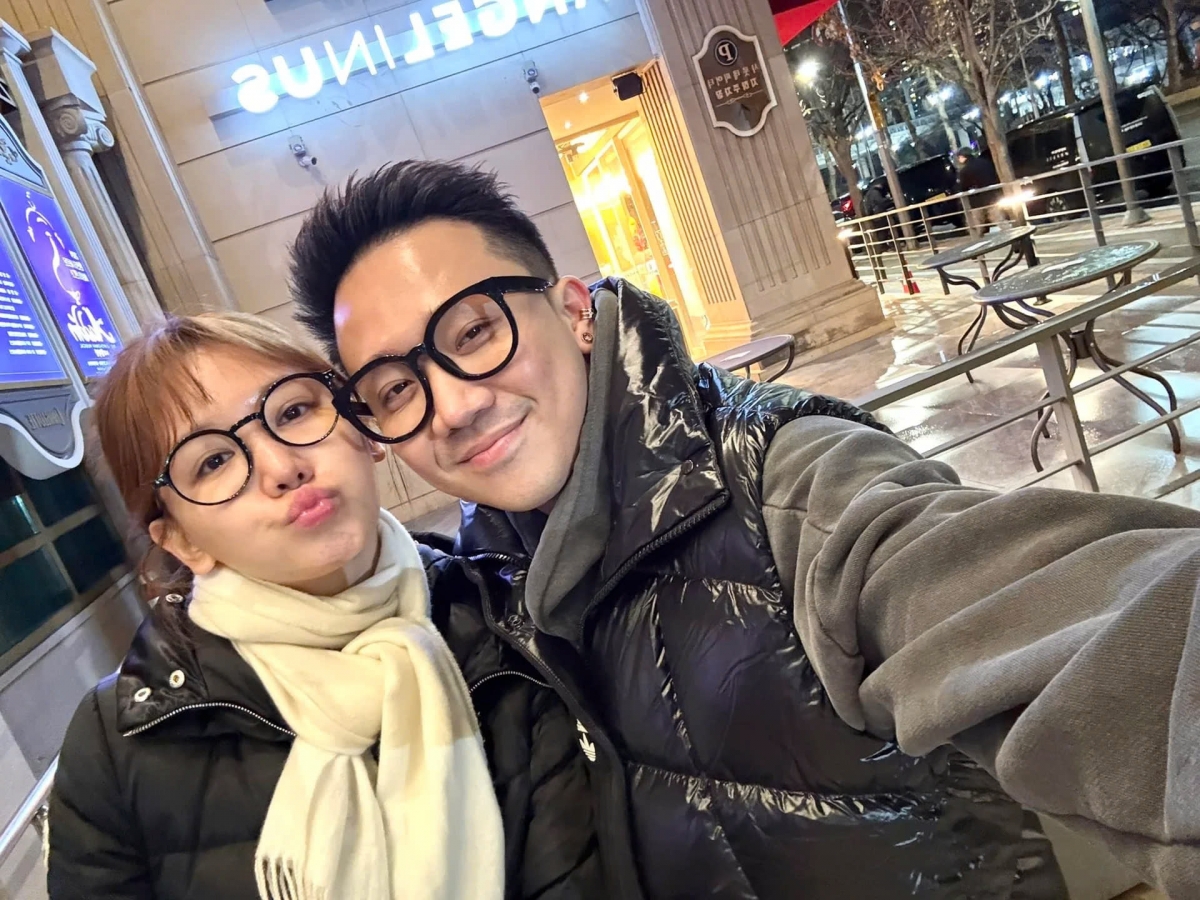 Vợ chồng Trấn Thành - Hari Won đi du lịch dịp Lễ Tình nhân. (Nguồn: FBNV)