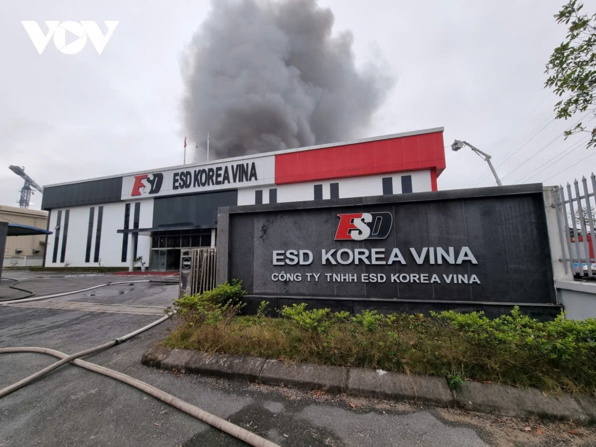Địa điểm công ty ESD Korea Vina tại KCN Quế Võ (Khu vực mở rộng), Phường Nam Sơn, TP Bắc Ninh (Bắc Ninh) nơi từng xảy ra đám cháy