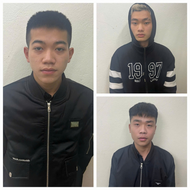 Các đối tượng Đinh Quang Minh, Lê Hoài Nam, Trần Đức Cảnh bị Cơ quan CSĐT Công an tỉnh Ninh Bình khởi tố về tội "Gây rối trật tự công cộng".