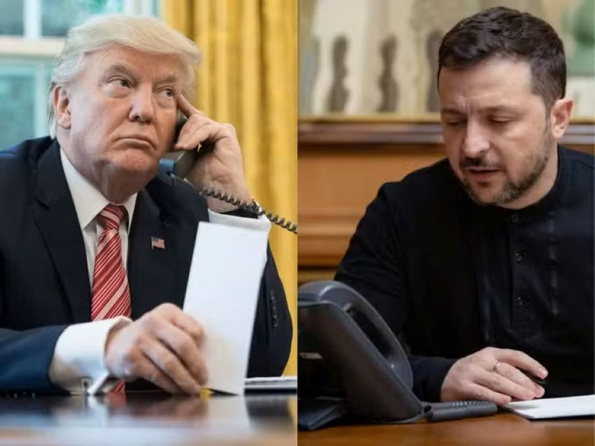 Tổng thống Mỹ Donald Trump và Tổng thống Ukraine Volodymyr Zelensky
