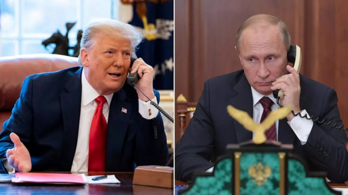 Tổng thống Mỹ Donald Trump (trái) và người đồng cấp Nga Vladimir Putin. Ảnh: RIA Novosti