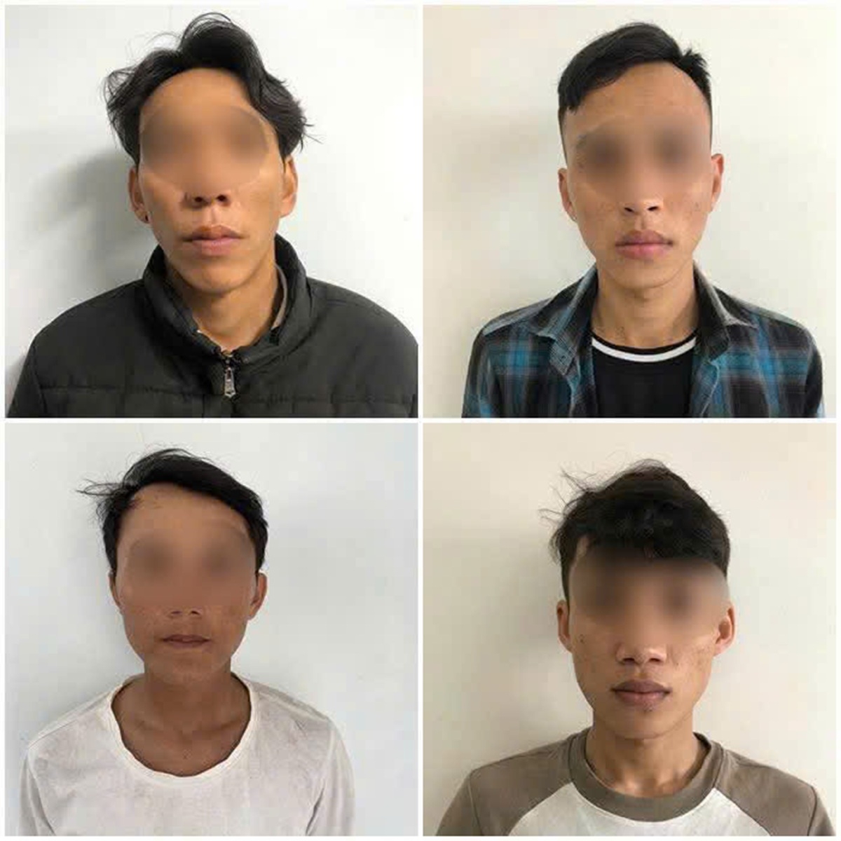 Công an tạm giữ các đối tượng để mở rộng điều tra. (Ảnh: CANT)