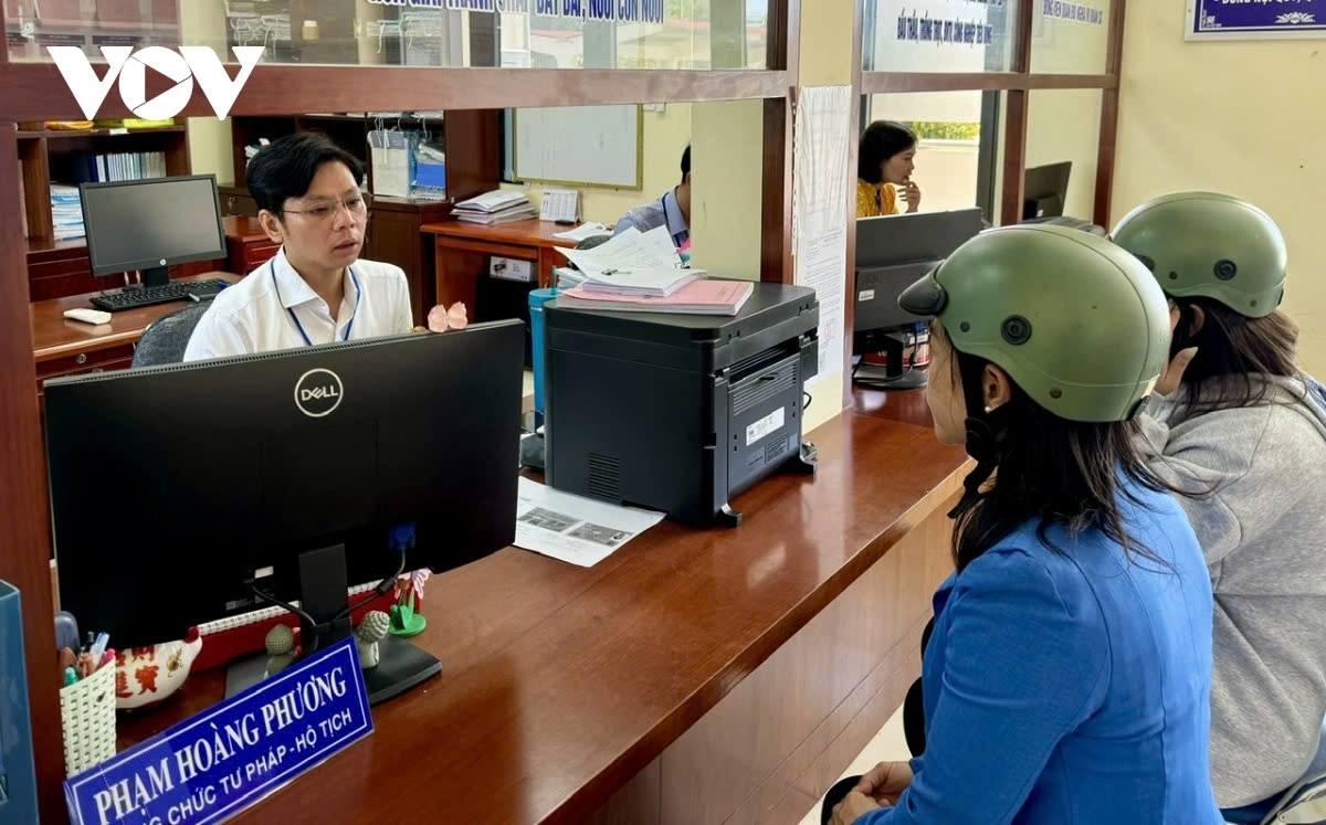 UBND xã Phước Hội, huyện Long Đất, tỉnh Bà Rịa - Vũng Tàu. Ảnh: Lưu Sơn/VOV- TP.HCM