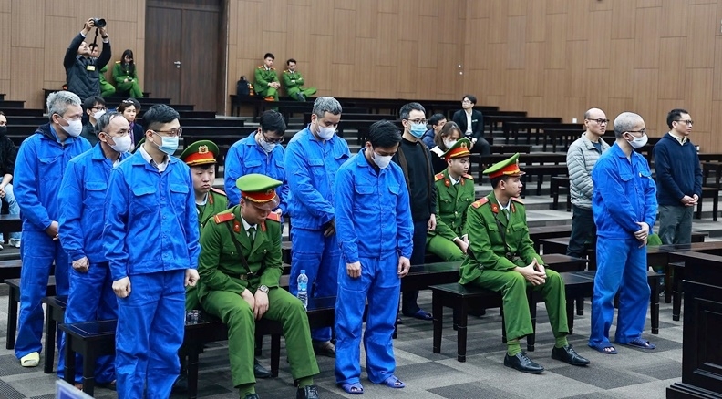 Các bị cáo trong vụ án