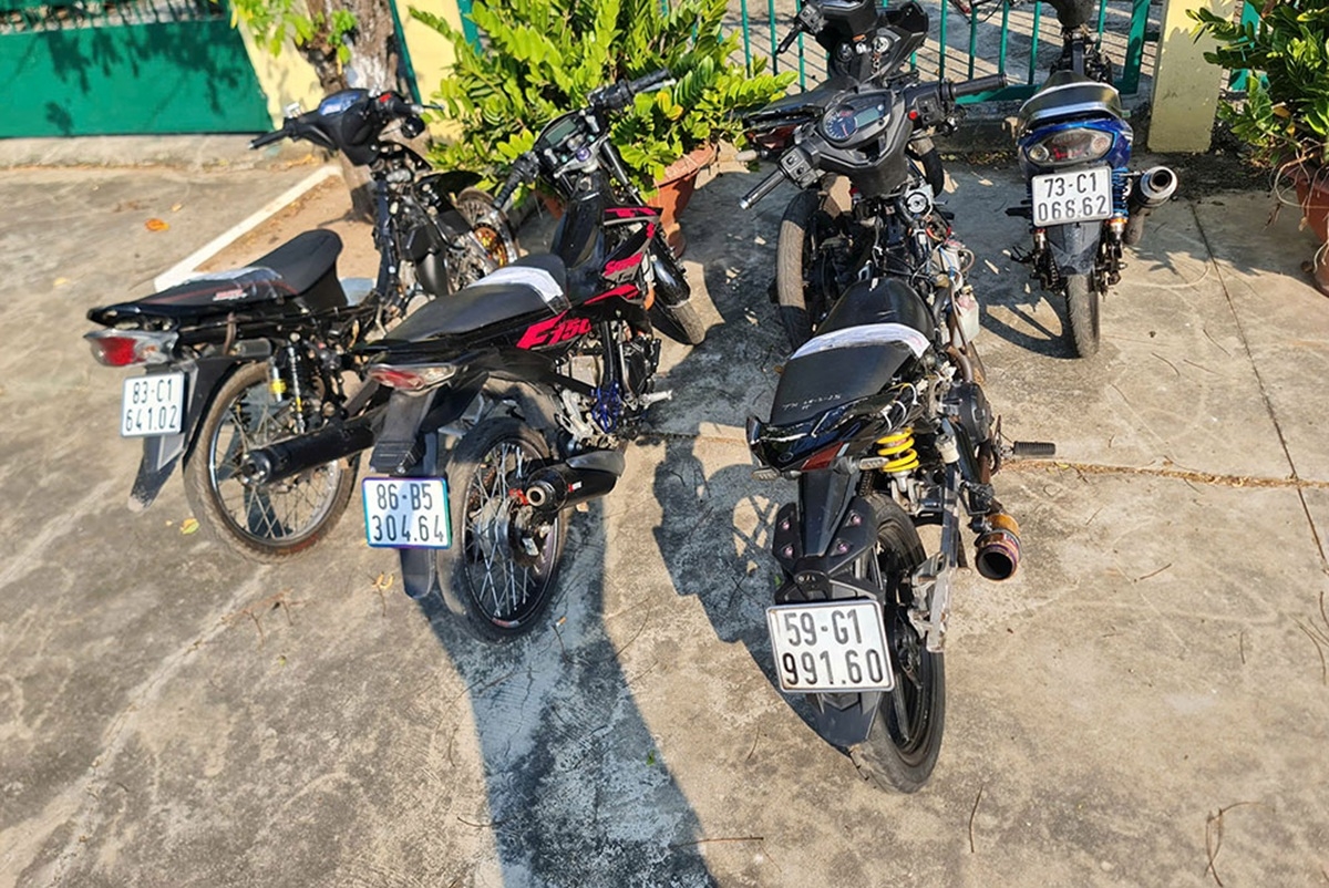 Nhiều xe đã được các đối tượng thay đổi kết cấu. (Ảnh: CABT)