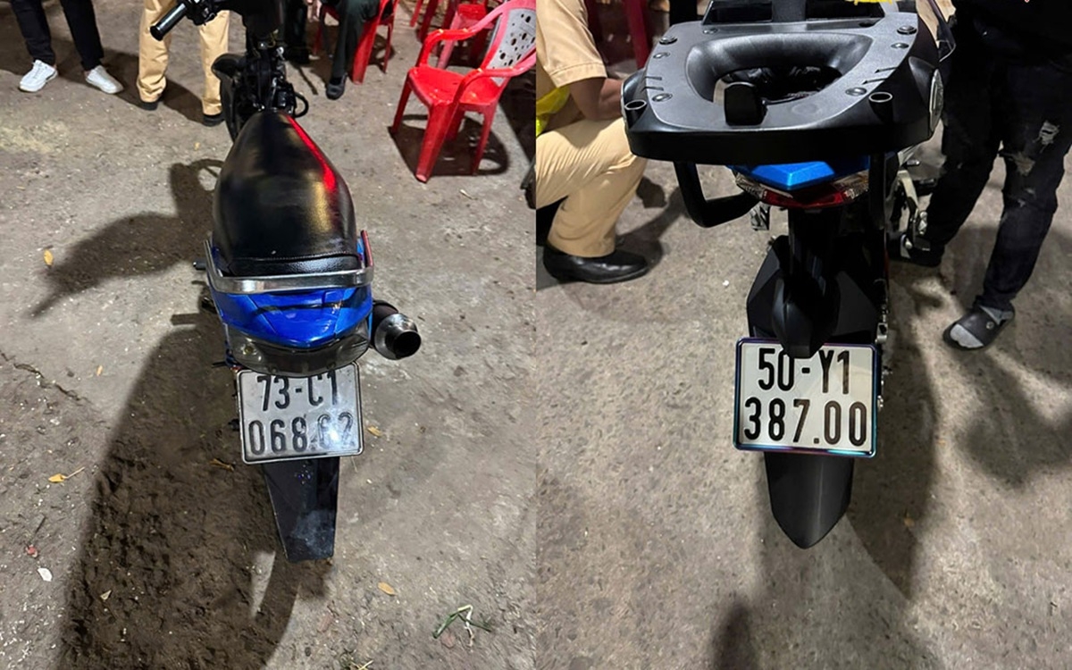 Những chiếc xe mang biển số của các tỉnh, thành khác nhau. (Ảnh: CABT)