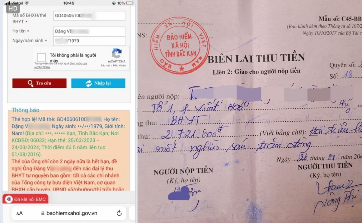 Người dân phường Xuất Hóa, thành phố Bắc Kạn phát hiện bị "hụt" thời gian đóng bảo hiểm